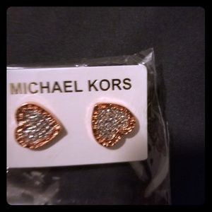 Rose gold MK earrings